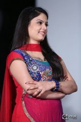 Anchor Chitralekha at Lion Movie Release Date Press Meet